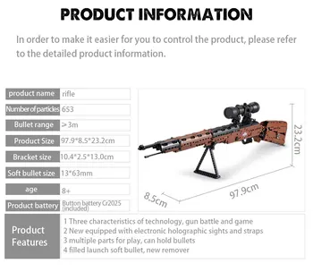 BZDA PUBG AWM 98K Šautuvas Desert Eagle Pistoletas 95 Automatiniai Šautuvai, Pistoletas nelyginant Žaislai, Gimtadienio Dovanos Draugams
