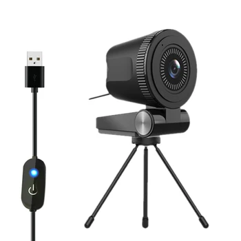 C380 Kompiuterio Kamera 4K automatinis fokusavimas Home Office USB 60FPS Built-in Mikrofono Konferencija Gyventi Mokymo Kamera su Trikoju