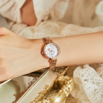 CADISEN Moterų Laikrodžiai 18K GOLD Fashion Žiūrėti 2020 Dizaineris Ponios Žiūrėti Prabangos Prekės Kvarco tikro Aukso Riešo Žiūrėti Dovana Moterims