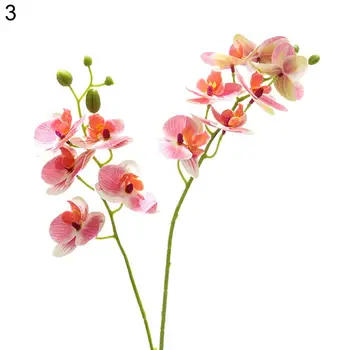 Dirbtinis Netikrą Drugelių Orchidėja Gėlė 3D Spausdinimo Darbalaukio Papuošalai Plastiko Naktiniai Kambarį Imitavimo įrenginiai, Vestuvės