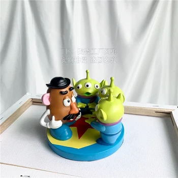 Disney 10cm Žaislų istorija Bulvių Vadovas J. Bulvių Galvos ir Svetimų robotas dervos Veiksmų Skaičius, Modelis Žaislas namų puošybai žaislai