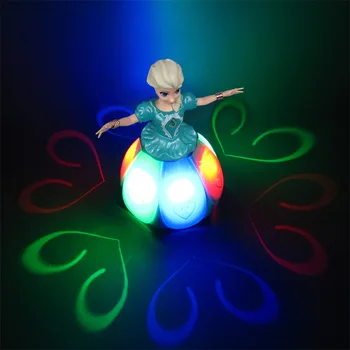 Disney Princesė Užšaldyti Elektros Šokių Žaislai Elsa Anna Lėlė su Sparnais Veiksmų Skaičius, Sukasi Projekcijos, Šviesos, Muzikos Modelis Lėlės