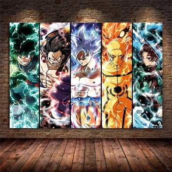 Dragon Ball Plakatas Japonų Anime Įvairių Animacinių filmų Personažus, HD versija Spausdinimui Drobė Meno Freskos Šeimos Vaikai Kambario Dekoro Pictu
