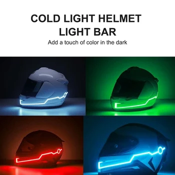 Dviračių Motociklo Šalmas LED šaltos šviesos lipnios Atspindinčios Šviesos Juostelės Lipduką Modifikuotų Vandeniui Apdaila