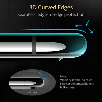 ESR Grūdintas Stiklas iPhone 11 Pro Max/X/XS Max 8 7 Full Screen Protector HD Anti Blue-ray Stiklo Anti-Glare 