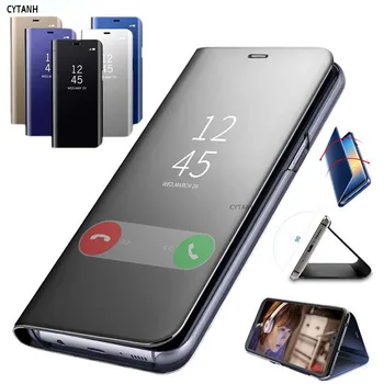 Garbės 7A 5.45 Rusija Telefoną Atveju Huawei Honor 7A 7 Minkštas Smart Veidrodis, Flip Case Funda Už Huawei Honor 7A DUA-L22 Dangtis