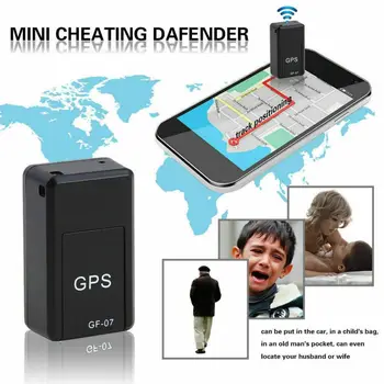 GF07 GPS Tracker Locator Vyresnio amžiaus Vaikams Anti-lost Prietaisas GPS Realaus laiko Transporto priemonės Locator
