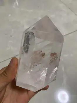 Gražus natūralus baltas clear crystal tower gamtos aišku kristalų lazdelė 450-500g
