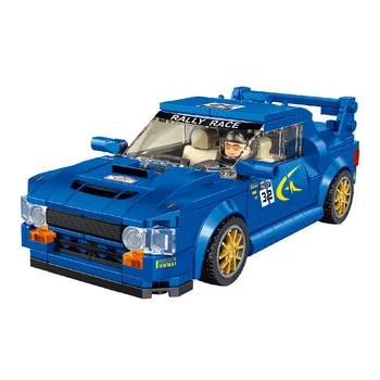 Greitis Čempionų Subaru WRX SS Lenktynių Sportinių Automobilių Transporto Superautomobilį Blokai Kit Plytų Klasikinis Modelis Vaikams, Žaislų, Dovanų
