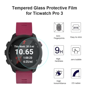 Grūdintas Stiklas Ekrano apsaugos TicWatch Pro 3 Smartwatch Apsauginės Plėvelės Atsparus Įbrėžimams, apsauga Tic Žiūrėti Pro 3