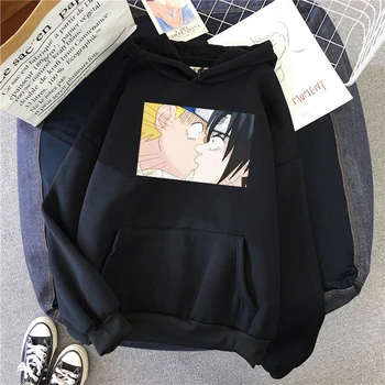 Harajuku Sasuke Pora Dėvėti Juokinga Hoodies Palaidinukė Unisex Atsitiktinis Japonijos Anime Vyrų Hoodies Vyrų Streetwear Viršūnės