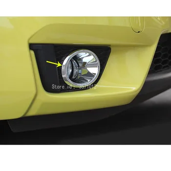 Honda Fit džiazo m. m. 2016 m. 2017 automobilių kėbulo priekinio rūko žibinto lemputė detektoriaus rėmo stick optikos ABS Chrome 