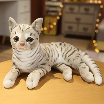 Imituoti Katės Formos Amerikos Shorthair Leopard Papuošalai Iškamša Pliušiniai Žaislai, Namų Puošybai Graži Dovana Vaikams