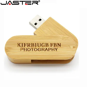 JASTER 1PCS nemokamai logotipą mediniai nešiojami Medienos USB Flash Drive, pen drive 4GB 16G 32GB 64GB Memory stick U dick vestuvių dovanos