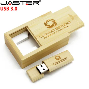 JASTER USB 3.0 Medinė USB + box USB 