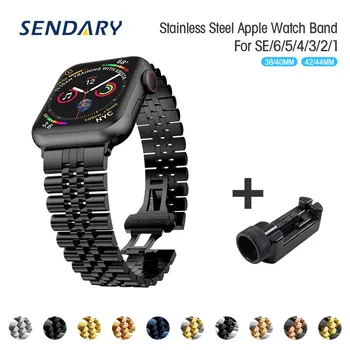 Juosta, Diržu, Apple Watch SE 6/5/4 40MM 44MM Metalo, Nerūdijančio Plieno, Watchband Linijos Apyrankė iWatch Serijos 1/2/3 38MM 42MM