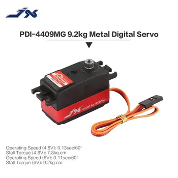 JX PDI-4409MG Skaitmeninis Metal Gear Mini Servo yra 4,8-6 V 9.2 kg Didelis Sukimo momentas 0.11 sek/60 