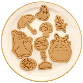 Kawaii 2020 Totoro Slapukus, Pelėsių, Animacinių, Anime, Kepimo Priedai Kalėdų Dovana Vaikams, Pilnas Komplektas 3D Paspaudus Kepimo Formų