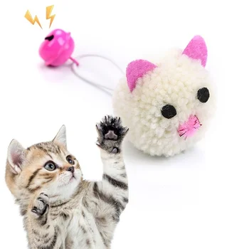 Kačių Žaislai, Pliušas Pelės Galvos Formos Varpai Savarankiškai Hi Žaislai Funny Cat Spalvinga Pliušinis Pelės Elf Mielas Naminių Gyvūnėlių Apykaklės Naminių Reikmenys Droshipping