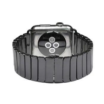 Keramikos Diržu, Apple Watch Band 6 SE 5 4 Apyrankę Iwatch Serijos 44mm 40mm 38mm 42mm Nerūdijančio Plieno Sagtis Watchbands