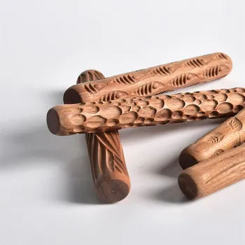 Keramikos įrankiai, mediniai tekstūros molio iškilumo lazdele reljefinis modelis geležinkelių molio lazdele molio skulptūros, keramikos įrankiai