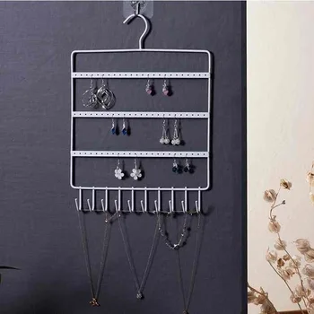 Kūrybos auskarai stovas prie sienos kabantys papuošalai display rack papuošalų kabykla auskarai