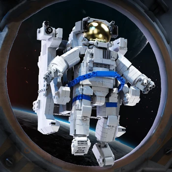 Kūrėjas Ekspertų Techninė Astronautas Paveikslas Modelis, Statyba Blokai Idėjų Astronautas Plytų Švietimo Žaislai Vaikams Gimtadienio Dovanos