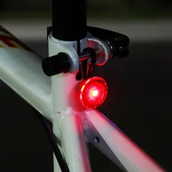 Lauko Sporto Mini LED Dviračio Žibintas Kuprinės Užtrauktukas Šviesos Pet Žibintai Raudona Mėlyna Žalia