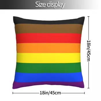 LGBT Vaivorykštė Homoseksualų Dekoratyvinių Pagalvėlių Apvalkalus Spausdinti Pagalvės užvalkalą, Namų Kėdė, Sofa vasaros Dekoras
