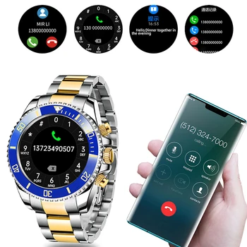 LIGE 2021 Naujas Smart Watch Vyrai Visiškai Jutiklinį Ekraną Sporto Treniruoklių Žiūrėti Vandeniui 