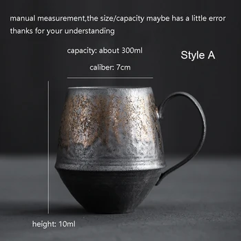 LUWU japonijos senovinių keramikos kavos puodeliai kapučino puodelis arbatos puodeliai kinų arbatos puodelio drinkware
