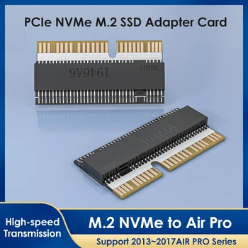 M. 2 NVMe PCIe SSD Nešiojamas Adapteris, skirtas Apple Macbook Air Pro 2013 2016 2017 PCI-E x4 2280 Kietojo Disko Skaičiuoklė