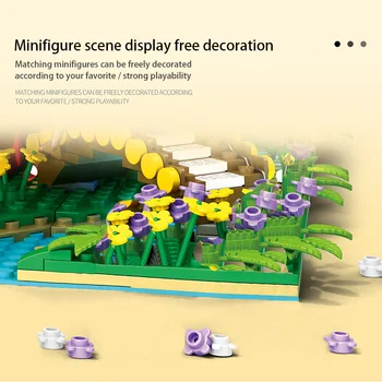 Mailackers Miestas Kūrėjas Vyšnių Žiedų Medžio Namas Su Šviesos Blokai Idėjų Elfų Pilies Modulinių Plytų Vaikų Žaislai