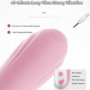 MENŲ FEELER Rabbit Vibratorius Kalba Lyžis G Spot Klitorio Stimuliatorius Šildymo Teleskopinis Vibratorių Vibratoriai Sekso Žaislai Moterims