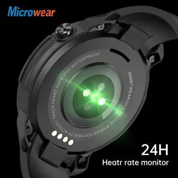 Microwear L20 Smartwatch BT Skambučio IP68 Širdies ritmo Miego Stebėti Sporto Smart Watch Vyrų, Moterų Ilgas Laukimo VS L15 L16 L19