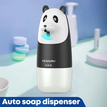 Mielas Panda Nešiojamų Automatinis Skysto Muilo Dozatorius Vonios Kambarys, Virtuvė Vaikas Touchless Indukcijos Putos Burbulas Antiseptikas Rankas