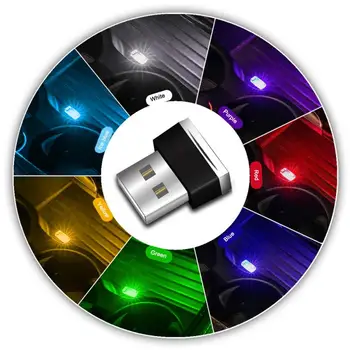 Mini LED Šviesos Auto Interjero USB Automobilių reikmenys CHEVROLET LANOS Sedanas 