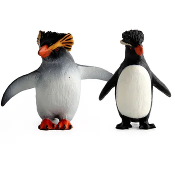 Modeliavimo Pingvinas Modelis Gyvūnų Susitarimą Smėlio Lentelė Scena Mokslo Pažinimo Gyvūnų Modelis