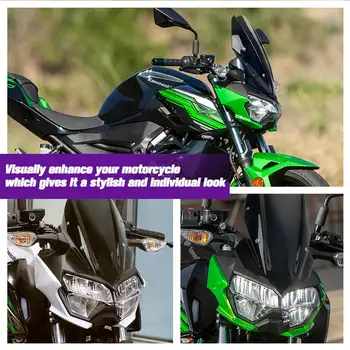 Motociklo priekinio Stiklo, Priekinio stiklo, oro Srauto Vėjo Ekranas Skydas Deflektorius, skirtas Kawasaki Z250 Z400 2019-2021 2020 Z 400 Priedai