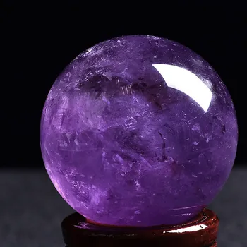 Natūralus Violetinė Crystal Ball Magija Mineralinių Srityje Tauriųjų Akmenų Kolekciją Namų Puošybai Biuro Dekoras Poliruoti