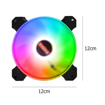 Naujas 120mm PC Atveju Ventiliatorius Naudojamos RGB ARGB Tylus Aušinimo Ventiliatorius su 2 Hidrauliniai Guoliai Desktop PC Kompiuterių Priedai