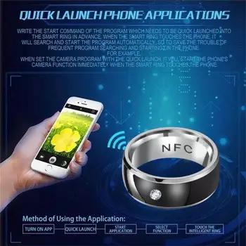 Naujas NFC Daugiafunkcinis Protingas Žiedo Pirštas Smart Dėvėti Piršto Skaitmeninis Žiedas Prijunkite 