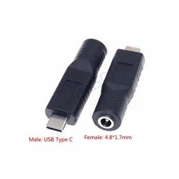 NAUJAS PD Klaidingą Adapterio Kištuką Konverteris USB C Tipo Vyras-7.4 x 5.0 mm 4,5 x 3.0 mm (5.5 x 2.5 mm Moterų Nešiojamas Dc Maitinimo Jungtis.