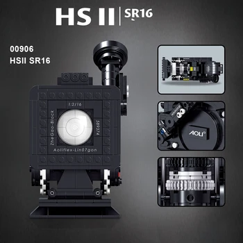 Naujas Retro SS Skaitmeninio Fotoaparato HS II SR16 Modelis Plytų Rožinė Polaroided 1 Tipo Nostalgiškas Serijos Blokai Žaislai Vaikams Dovanų