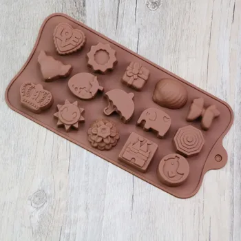 Naujas Silikoninis Šokolado Pelėsių 3D Figūras, Įdomus Kepimo Įrankiai Želė Saldainiai Numerių Vaisių Pyragas Virtuvės Dalykėlių 