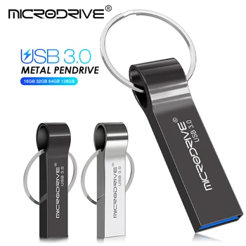 Naujas Usb flash drive, Microdrive флешка 128GB 64GB 32GB 16GB pen drive 3.0 pendrive vandeniui u disko memoria cel usb atmintinė dovanų