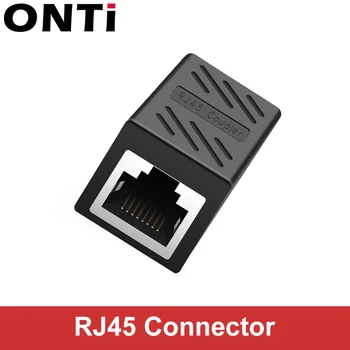 ONTi RJ45 Jungtis Cat7/6/5e Ethernet Adapter 8P8C Network Extender Pratęsimo Kabelis, Ethernet Kabelis moterį, Moteris