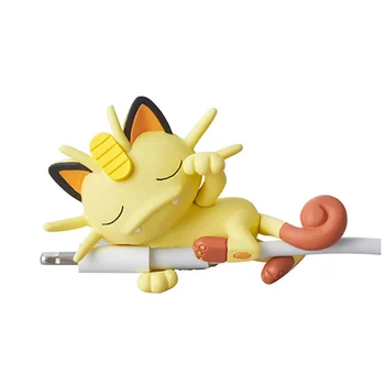 OriginalPokemon Žaislai, Pikachu Cute Mados Animacinių filmų Lėlės PVC Sklendė, USB Įkrovimo Kabelis Apsauginis Dangtelis Ieva Vulpix Pav Žaislą Dovanų