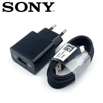 Originalus Sony ES Greitas Įkroviklis QC 3.0 Greitai įkrauti adapteris usb c tipo duomenų kabelis Sony xperia xa1 XZ XZs XC XZp XZ1 XZ1C
