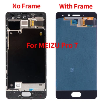 Patikrintas AMOLED Už Meizu Pro 6 7 LCD Ekranas MEIZU Pro 5 6 Pro 7 LCD Ekranas Touch Screen+Rėmelis skaitmeninis keitiklis Pakeitimo
